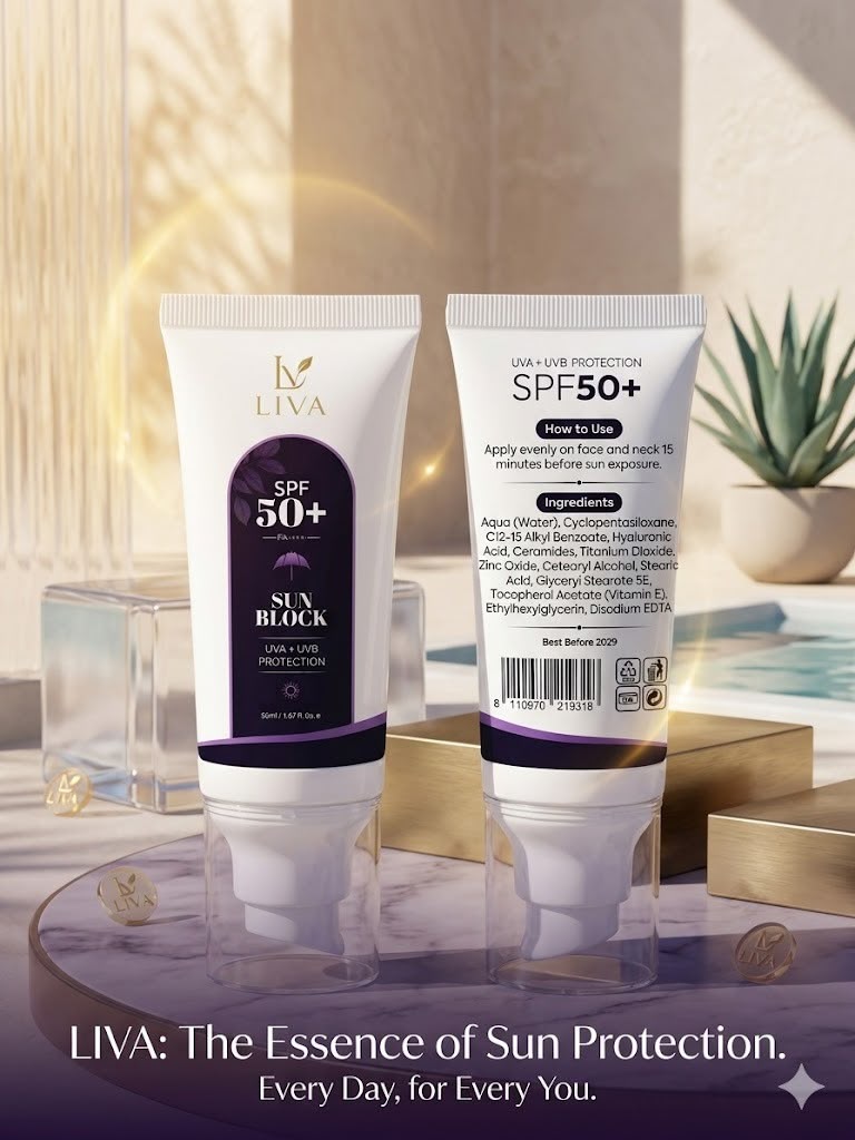 LIVA Pro Vit-B5 Sunblock SPF – Daily UV Protection & Skin Care