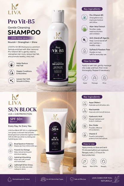 LIVA Pro Vit-B5 Shampoo